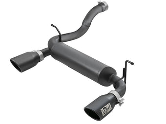 compare product aFe Rebel Series 2.5in 409 SS Axle-Back Exhaust w/ Black Tips 2018+ Jeep Wrangler (JL) V6 3.6L