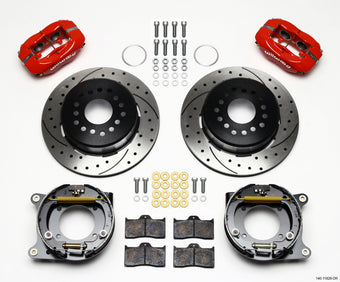 compare product Wilwood Forged Dynalite P/S Park Brake Kit Drill-Red Impala 59-64 / Corvette 57-62