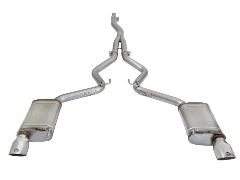 aFe MACHForce XP Exhausts Cat - Back SS - 304 EXH w/ Polished Tips 15 - 16 Ford Mustang EcoBoost 2.3L (t) - My Store