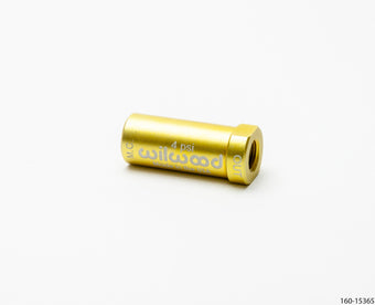 compare product Wilwood Residual Pressure Valve - New Style 4 PSI / Gold