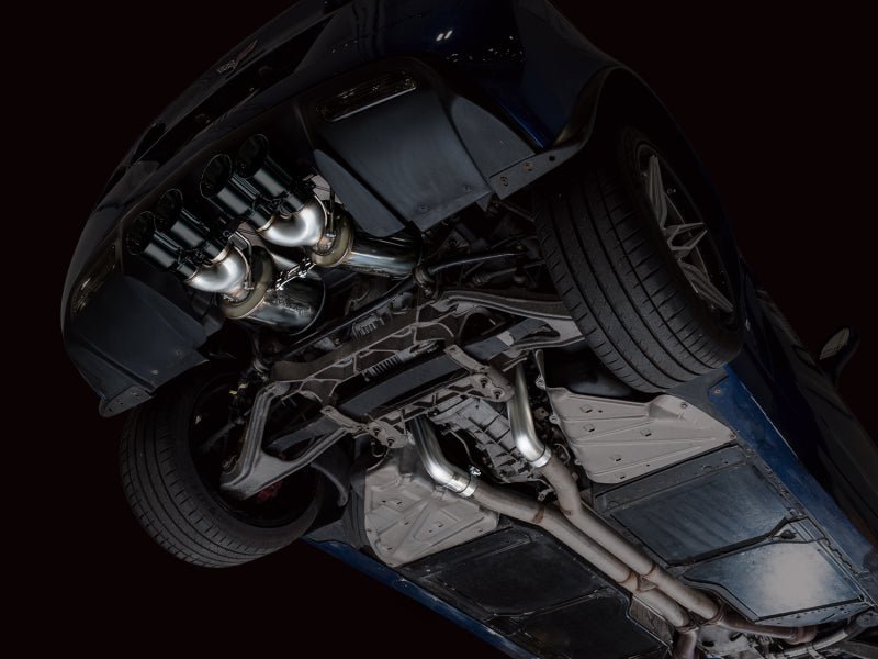 AWE Tuning C6 Chevrolet Corvette Z06/ZR1 Track Edition Axle - Back Exhaust w/ Diamond Black Tips - My Store