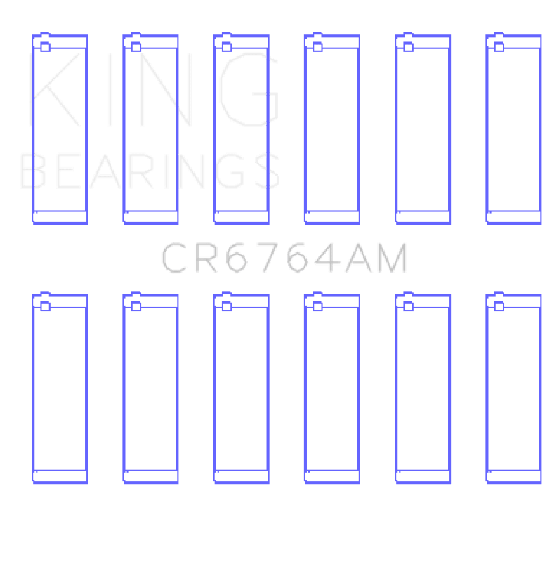 King Engine Bearings VW AES/AUE/ABV (Size +.25) Connecting Rod Bearing Set - My Store