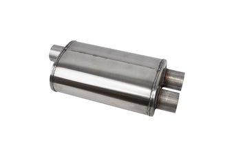 compare product Corsa PRO-Series Tuned 304SS Muffler 2.5in Single Inlet / Dual Outlet - 19in OAL