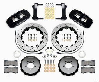compare product Wilwood AERO6 Front Hat Kit 14.00 Drilled 1999-2012 Subaru WRX w/Lines
