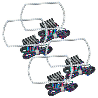 compare product Oracle Chevy Silverado 07-13 Halo Kit Square Style - ColorSHIFT w/o Controller