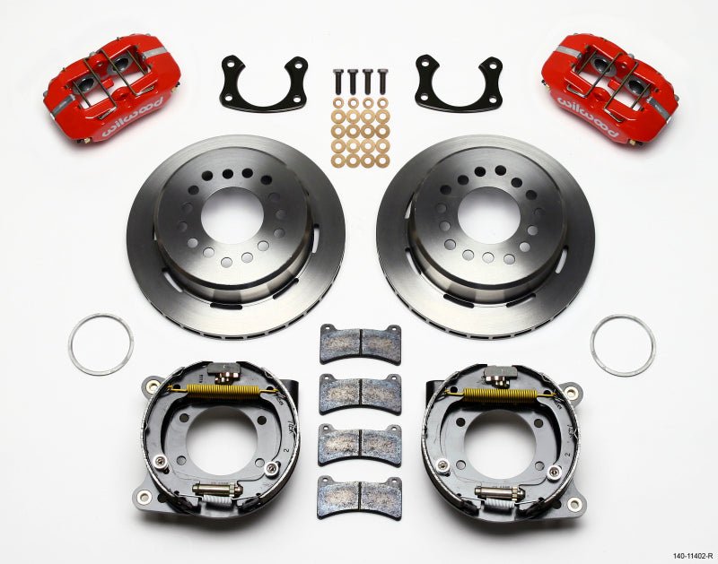 Wilwood Dynapro Low - Profile 11.00in P - Brake Kit - Red New Big Ford 2.36in Offset - My Store