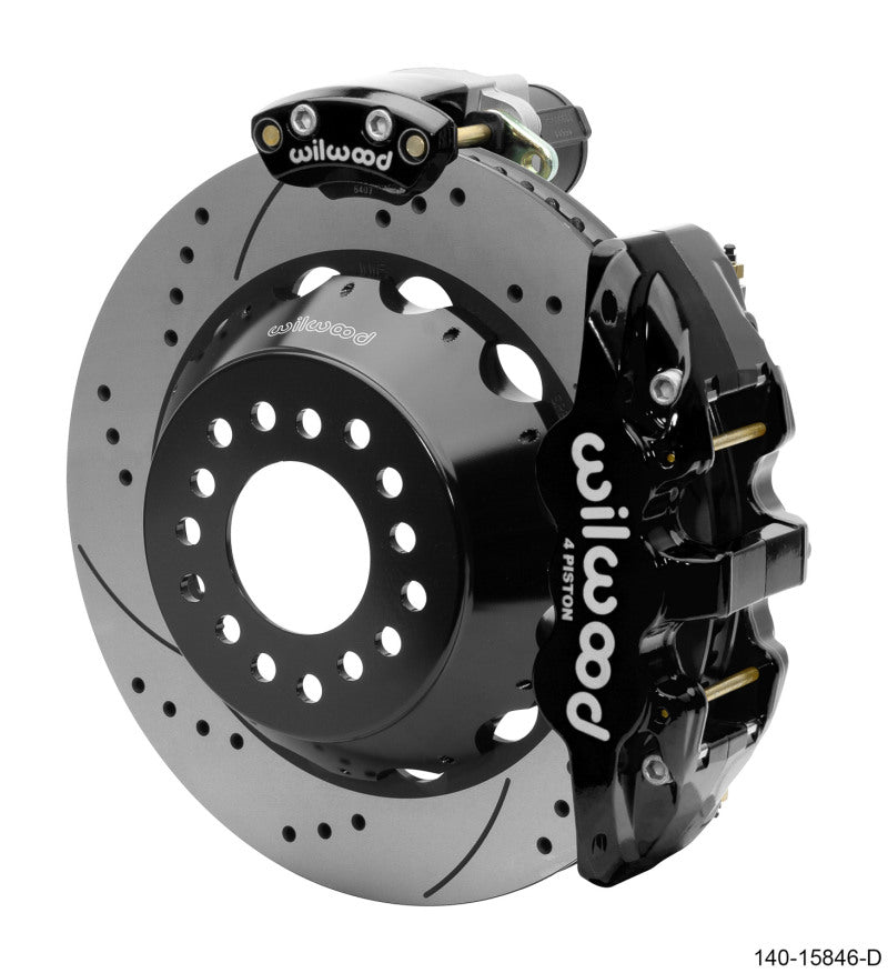 Wilwood Narrow Superlite 4R Rear P - Brk Kit AERO4 14in Rotor Big Ford New Style 2.5in Off - SRP - My Store