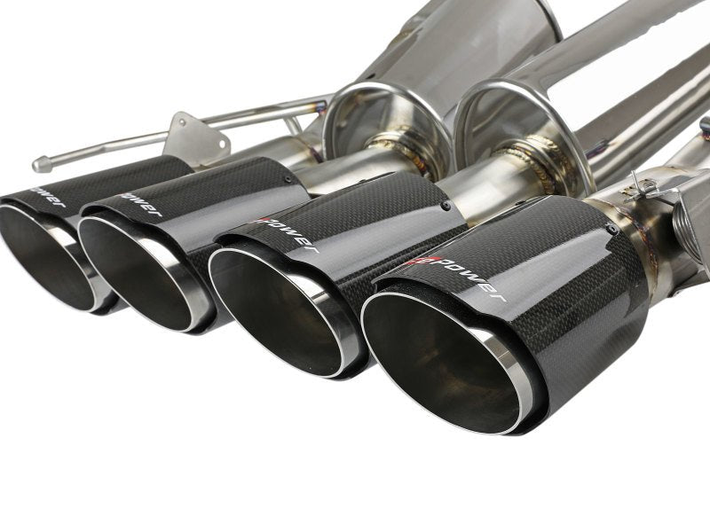 aFe MACHForce XP Axle Back 304SS Exhaust w/ Carbon Fiber Tips 15 - 19 Chevy Corvette Z06 - My Store