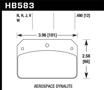 compare product Hawk Ferro-Carbon Black Powder Coat HPS Street Brake Pads - 12mm Pad Thickness