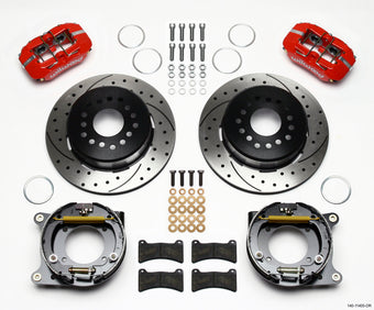 compare product Wilwood Dynapro Low-Profile 11.00in P-Brake Kit Drill-Red 55-57 Chevy 2.34in Offset