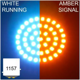 compare product Letric Lighting Bullet Style Insert 1157 H/L Amber