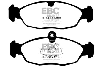 compare product EBC 95-02 Jaguar XJR 4.0 Supercharged Ultimax2 Rear Brake Pads