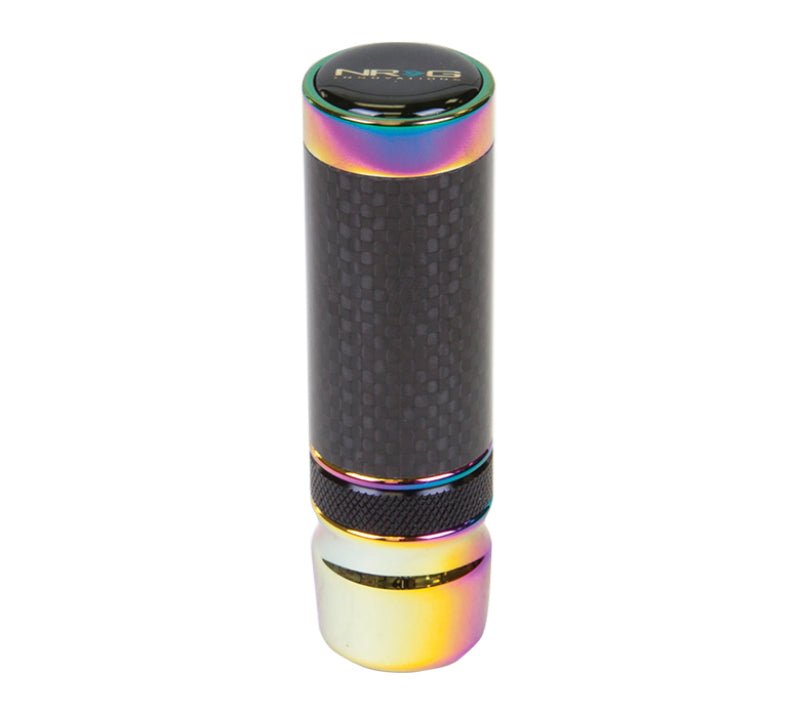 NRG Slimboy Adjustable Shift Knob (M10X1.25) Nissan / Mazda / Toyota - Carbon Fiber / Neochrome - My Store
