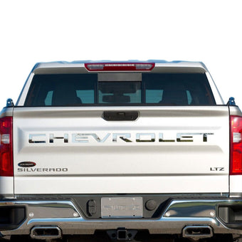 compare product Putco 19-20 Chevy Silverado 1500 - Stainless Steel Tailgate Letters CHEVROLET Chevrolet Letters