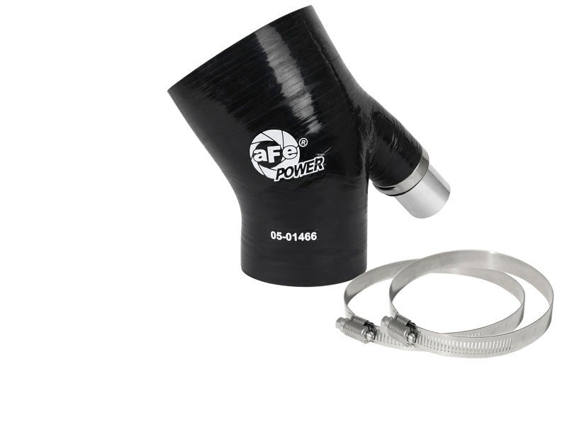 aFe MagnumFORCE Coupling Kit 3in ID x 2/14in x 35deg Elbow Reducing Coupler w. Vent - Black - My Store