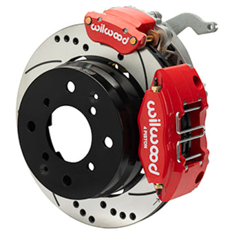 compare product Wilwood 70-76 Porsche 914 Rear Powerlite Brake Kit Dilled & Slotted - Red