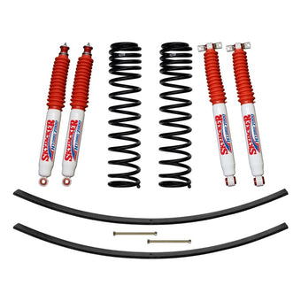 compare product Skyjacker 84-01 XJ 3in FR Dual Rate Long Coil Suspension Kit w/ RR Add-A-Leaf/Hydro 7000 Shocks