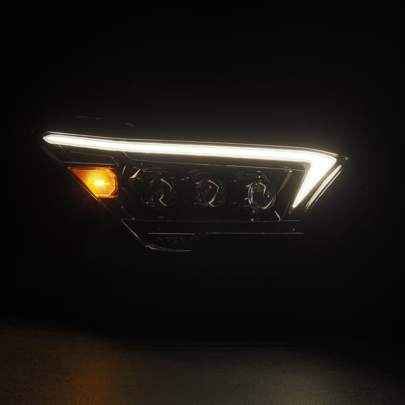 AlphaRex 2024+ Toyota Tacoma NOVA - Series LED Proj Headlights Alpha - Blk w/Actv Light & Seq. Sig + DRL - My Store