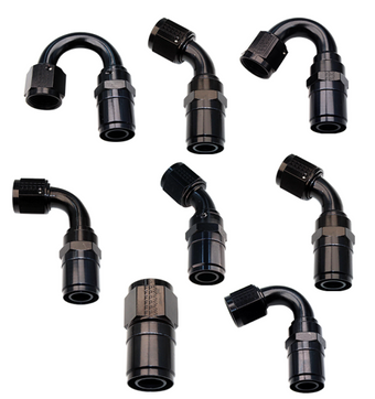 compare product Fragola -8AN Race-Rite Crimp-On Hose End 90 Degree