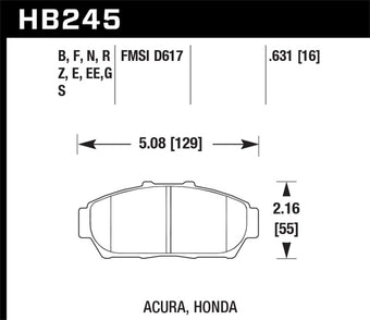 compare product Hawk Performance ER-1 Motorsport Brake Pads