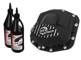 compare product aFe 18-21 Jeep Wrangler JL Dana M210 Pro Series Front Diff Cover w/ Oil - Black