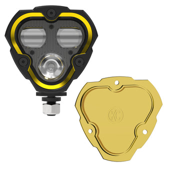 compare product KC HiLiTES FLEX ERA 3 Dual Mode SAE Fog Light - Single Light Master Kit (w/Clear + Yellow Lens)