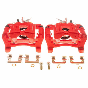 compare product Power Stop 15-18 Ford Mustang Rear Red Calipers - Pair