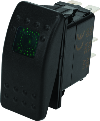 compare product DragonFire Racing Lighted Switch On/Off Rocker Switch Green Lite