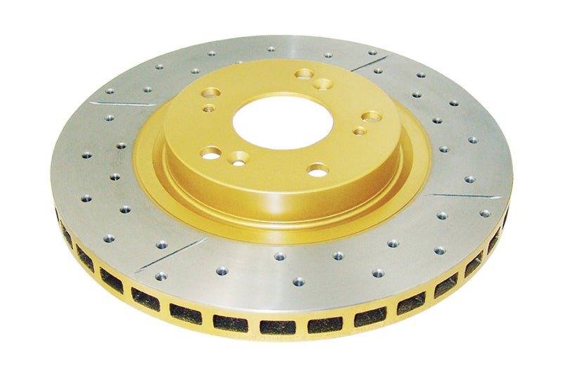 DBA 07 - 15 Acura CSX Type - S Front Street Series Drilled & Slotted Rotor w/Gold Hat - My Store