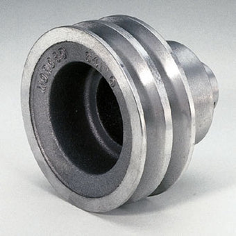 compare product Moroso Chevrolet Small Block (w/Long Pump) Crankshaft Pulley - Double Groove - Cast Aluminum
