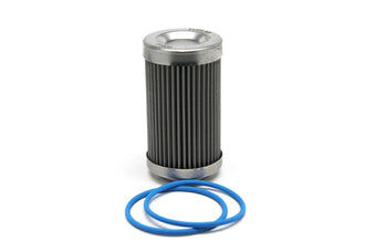 compare product Fuelab 40 Micron Stainless Replacement Element - 3in w/2 O-Rings & Instructions
