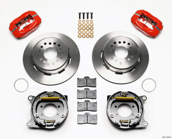 compare product Wilwood Forged Dynalite P/S Park Brake Kit Red Ford 8.8 w/2.5in Offset-5 Lug