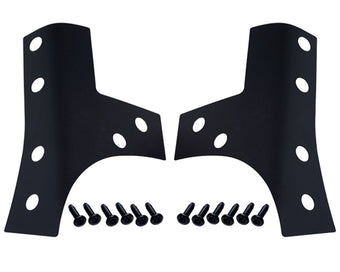 compare product Kentrol 07-18 Jeep Wrangler JK Windshield Support Overlays Pair - Textured Black