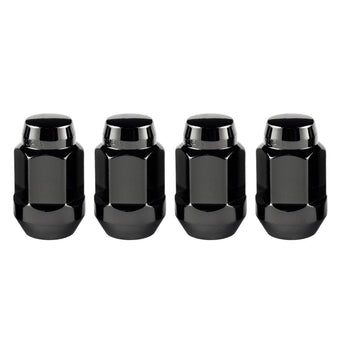 compare product McGard Hex Lug Nut (Cone Seat Bulge Style) M14X1.5 / 22mm Hex / 1.635in. Length (4-Pack) - Black