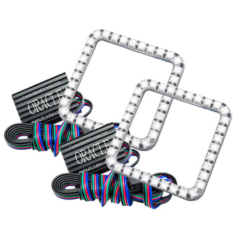 compare product Oracle Ford Superduty 08-10 LED Fog Light Halo Kit - ColorSHIFT w/o Controller