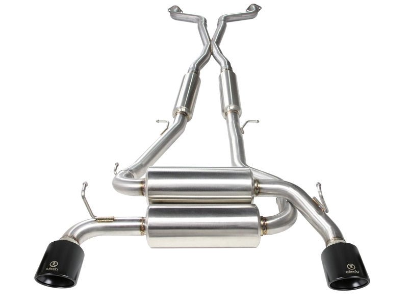 aFe Takeda 2 - 1/2 in 304 SS Cat - Back Exhaust System Infiniti G37 08 - 13/Q60 14 - 15 V6 - 3.7 w/ Black Tips - My Store