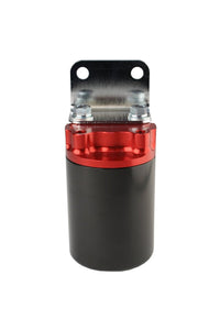 Aeromotive SS Series Billet Canister Style Fuel Filter Anodized Black/Red - 10 Micron Fabric Element - My Store
