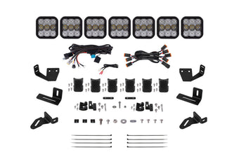 compare product Diode Dynamics Prinsu/Sherpa Roof Racks- SS5 7-Pod CrossLink Mounting Kit - Pro White Combo