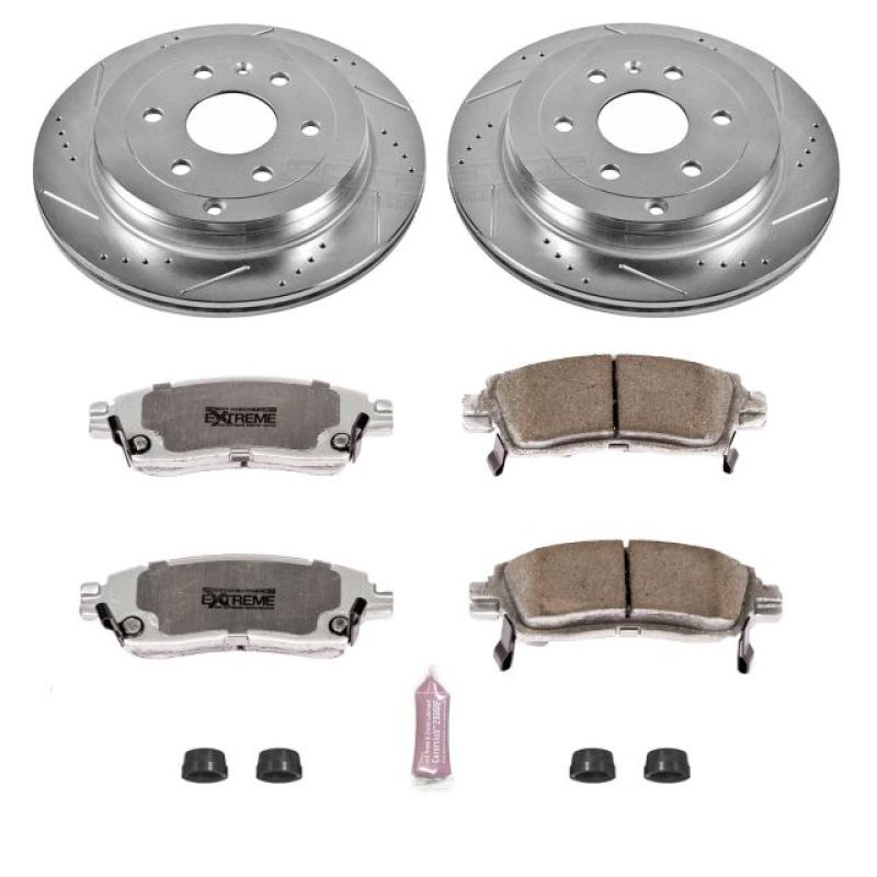Power Stop 08 - 17 Buick Enclave Rear Z26 Street Warrior Brake Kit - My Store