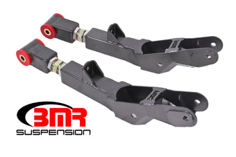 compare product BMR 10-15 5th Gen Camaro Rear Lower Control Arms On-Car Adj. (Polyurethane) - Black Hammertone