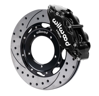 compare product Wilwood 69-74 Porsche 911 Front Superlite Brake Kit 3in MT Drilled & Slotted Face - Black