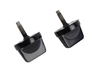 compare product Kentrol 76-95 Jeep CJ/Wrangler YJ Windshield Knobs Pair - Powdercoat Black