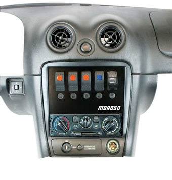 compare product Moroso 99-04 Mazda Miata NB Radio Pocket Block Off Plate With Switches