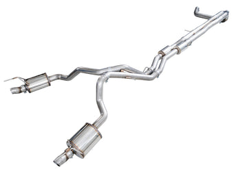 compare product AWE Tuning 2021+ Cadillac Escalade 6.2L ESV 0FG Dual Exit Exhaust System (Reuses OE Tips)