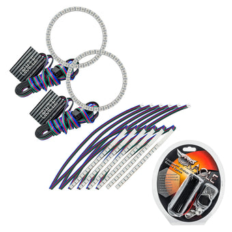compare product Oracle 15-17 Ford Mustang V6/GT/Shelby DRL Upgrade w/ Halo Kit - ColorSHIFT