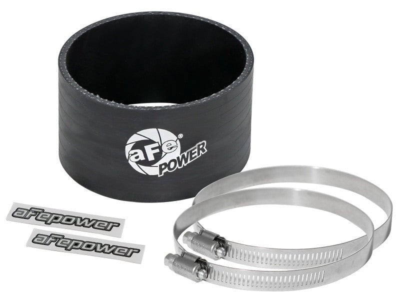 aFe Magnum FORCE CAI Univ. (3 - 1/2in ID x 2in L) Straight Coupler - Black - My Store