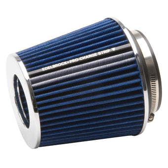 compare product Edelbrock Air Filter Pro-Flo Series Conical 6 7In Tall Blue/Chrome
