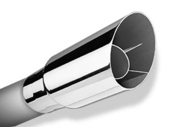 compare product Borla Universal Polished Tip Single Round Angle-Cut (inlet 3in. Outlet 3 1/2in) *NO Returns*