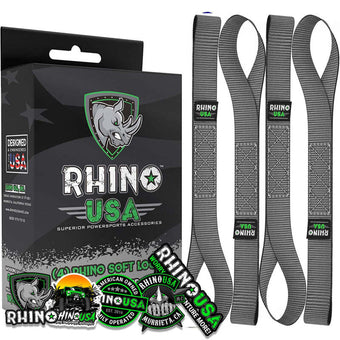 compare product Rhino USA Soft Loops Motorcycle Tie-Down Set 4-Pack Gray