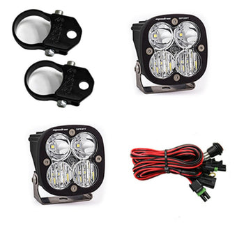 compare product Baja Designs Squadron Sport Polaris A-Pillar LED Light Pods w/ 1.75in Harness/Mounts Kit